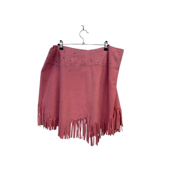 Western Style studded fringe over skirt - Picture 5 of 9